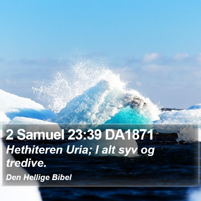 2 Samuel 23:39 DA1871 Bible Study