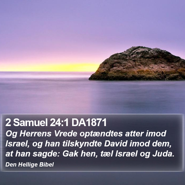 2 Samuel 24:1 DA1871 Bible Study
