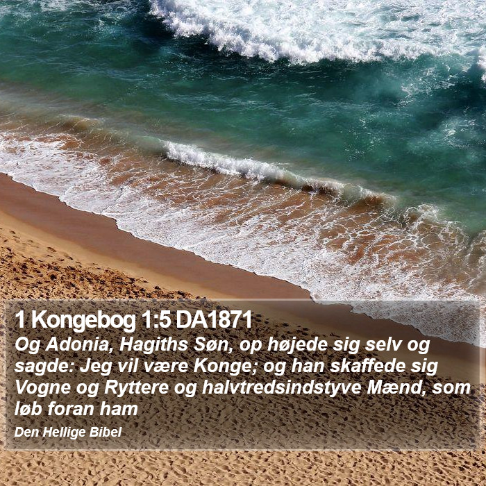 1 Kongebog 1:5 DA1871 Bible Study