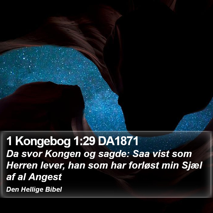 1 Kongebog 1:29 DA1871 Bible Study