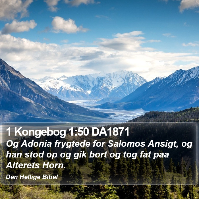 1 Kongebog 1:50 DA1871 Bible Study