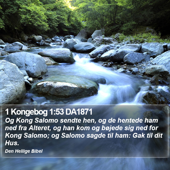 1 Kongebog 1:53 DA1871 Bible Study