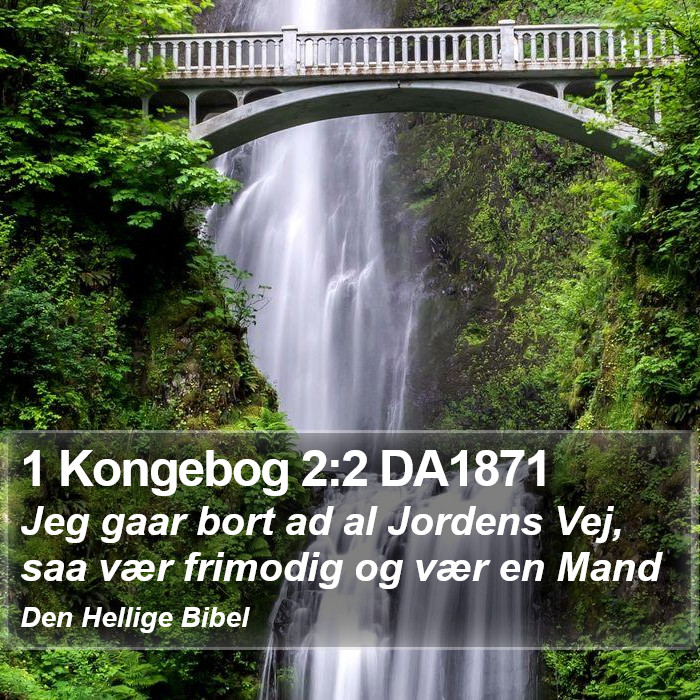 1 Kongebog 2:2 DA1871 Bible Study