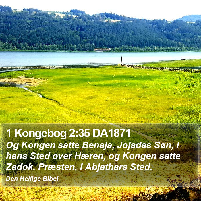 1 Kongebog 2:35 DA1871 Bible Study