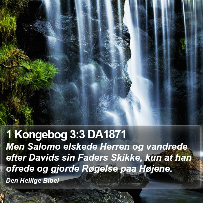 1 Kongebog 3:3 DA1871 Bible Study