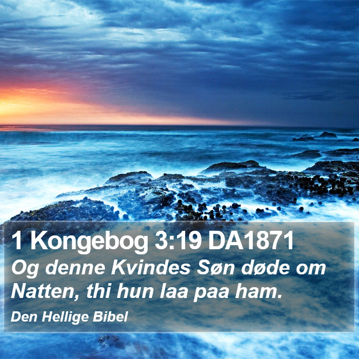 1 Kongebog 3:19 DA1871 Bible Study