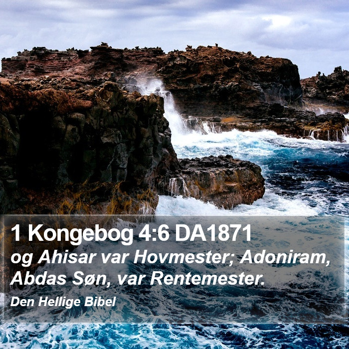 1 Kongebog 4:6 DA1871 Bible Study