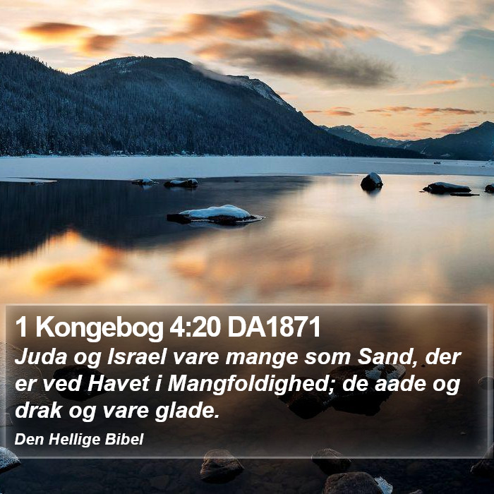 1 Kongebog 4:20 DA1871 Bible Study