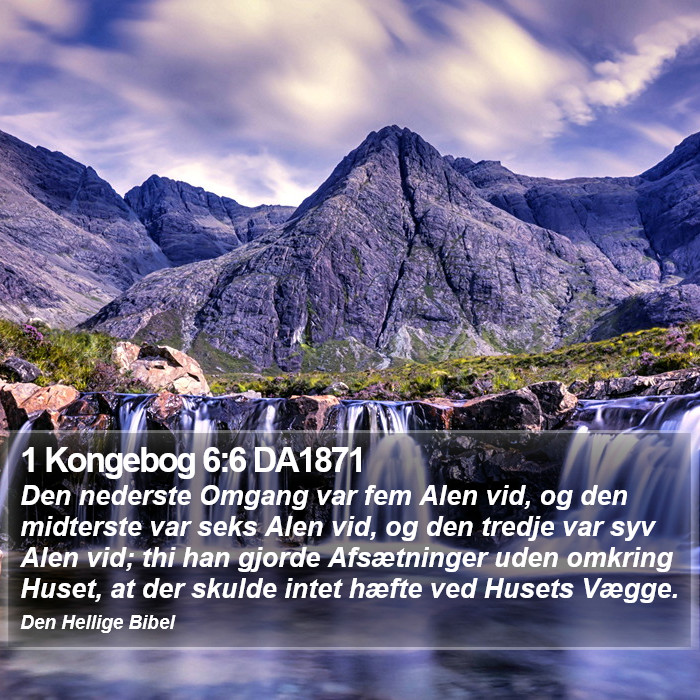 1 Kongebog 6:6 DA1871 Bible Study