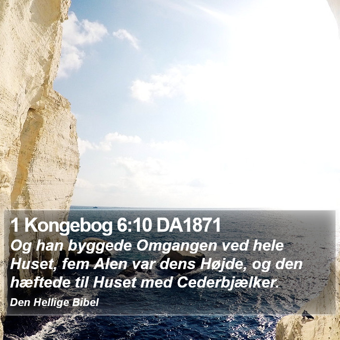 1 Kongebog 6:10 DA1871 Bible Study