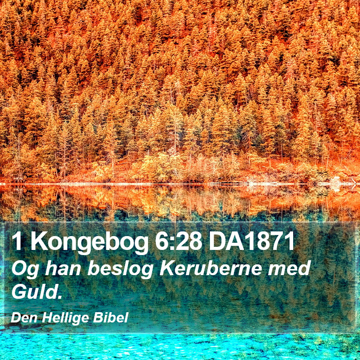 1 Kongebog 6:28 DA1871 Bible Study