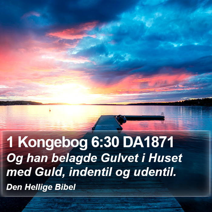 1 Kongebog 6:30 DA1871 Bible Study