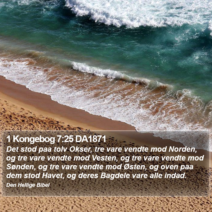 1 Kongebog 7:25 DA1871 Bible Study