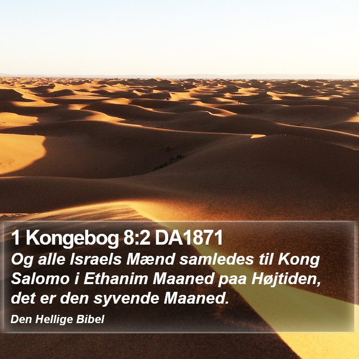 1 Kongebog 8:2 DA1871 Bible Study