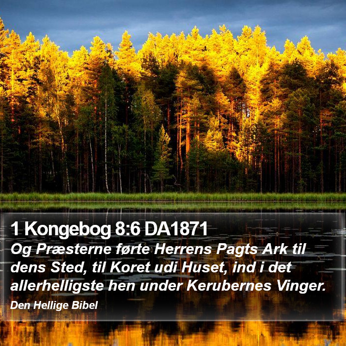 1 Kongebog 8:6 DA1871 Bible Study