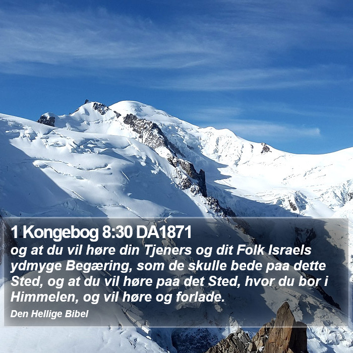 1 Kongebog 8:30 DA1871 Bible Study