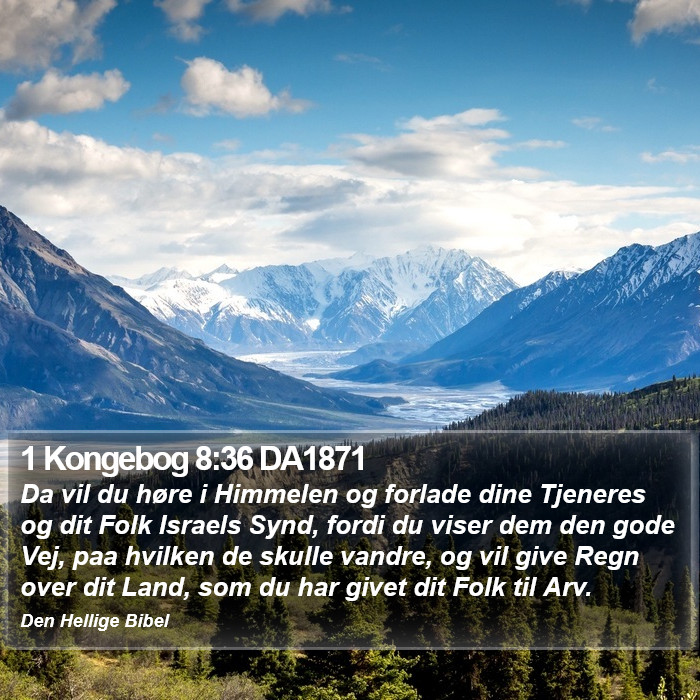 1 Kongebog 8:36 DA1871 Bible Study