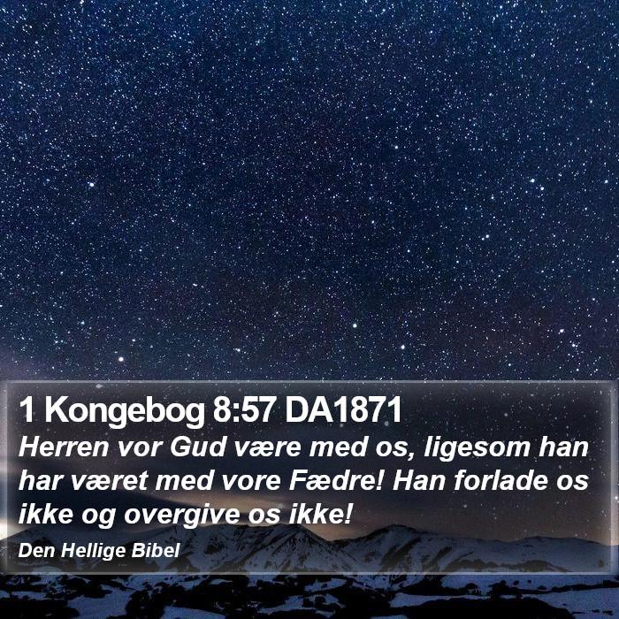 1 Kongebog 8:57 DA1871 Bible Study