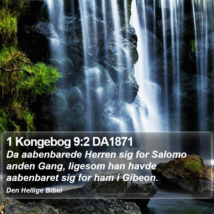 1 Kongebog 9:2 DA1871 Bible Study