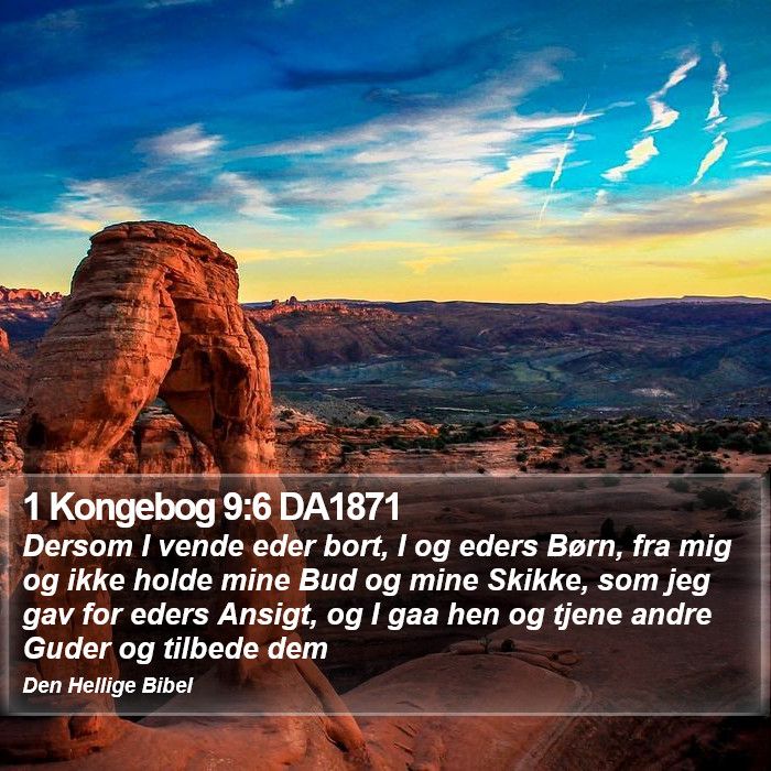 1 Kongebog 9:6 DA1871 Bible Study