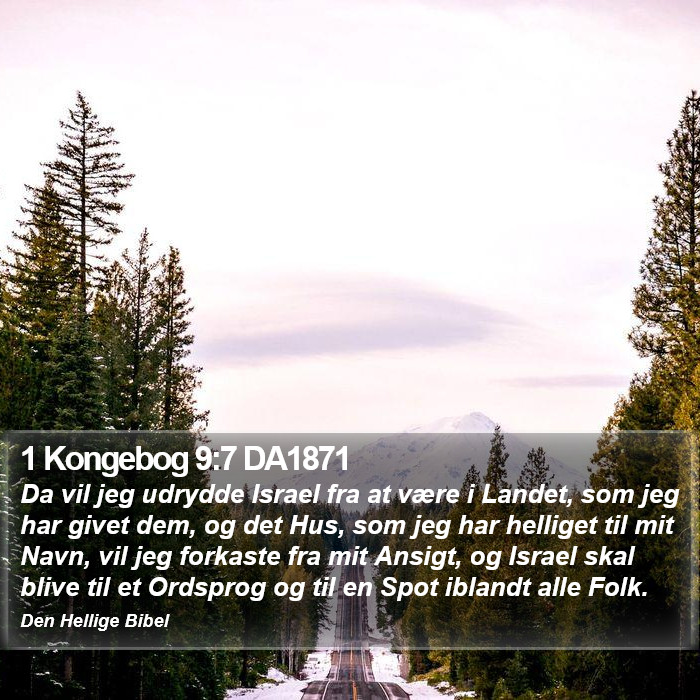 1 Kongebog 9:7 DA1871 Bible Study