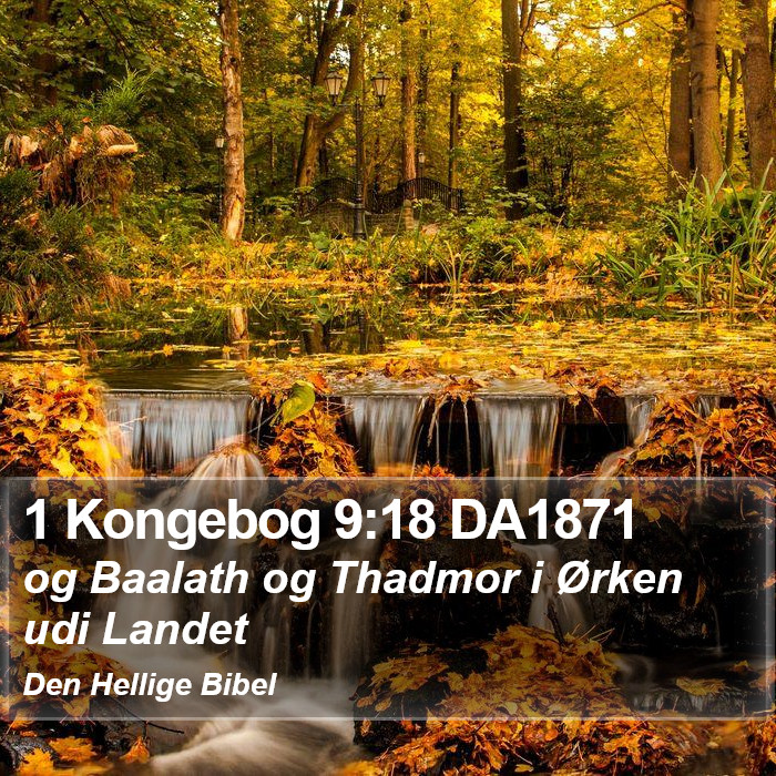 1 Kongebog 9:18 DA1871 Bible Study