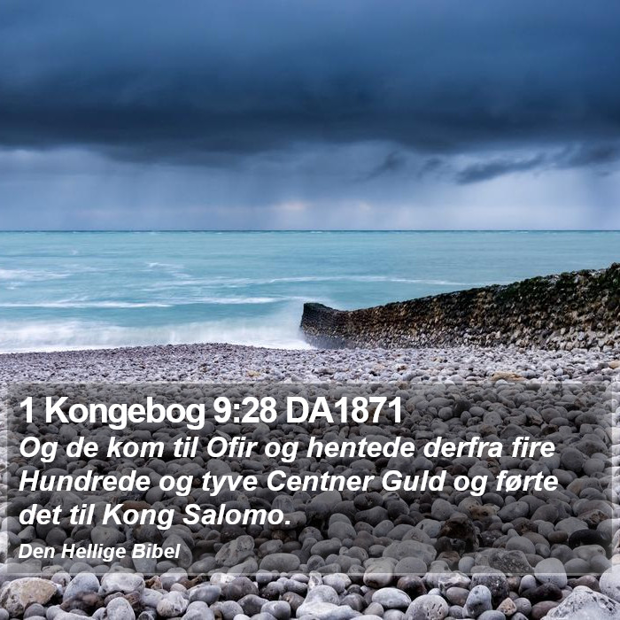 1 Kongebog 9:28 DA1871 Bible Study