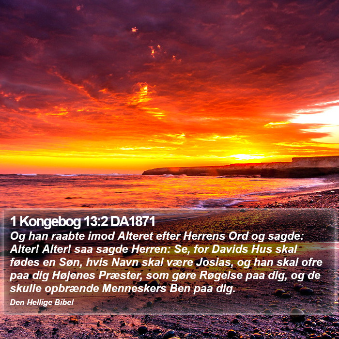 1 Kongebog 13:2 DA1871 Bible Study