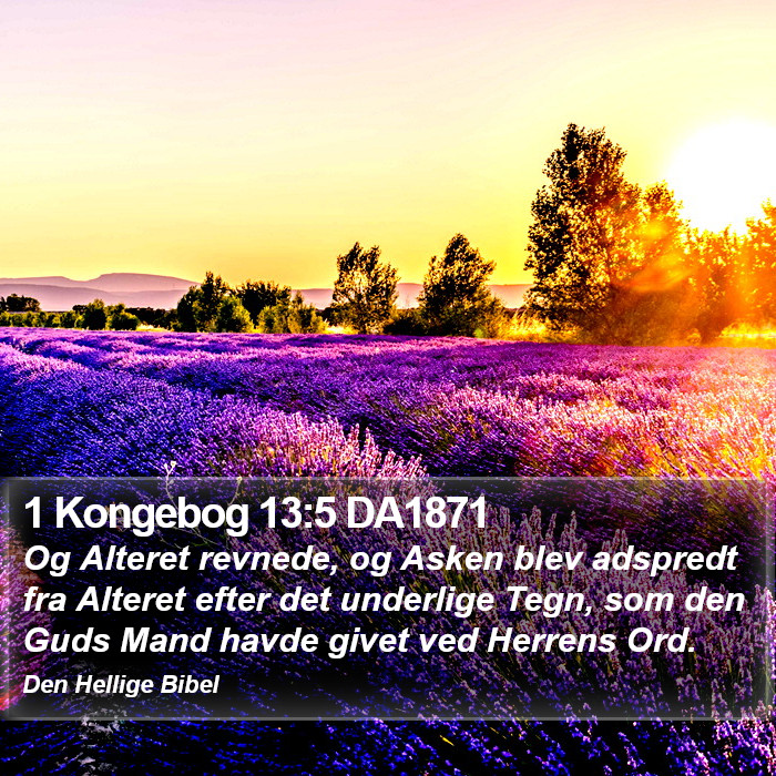 1 Kongebog 13:5 DA1871 Bible Study