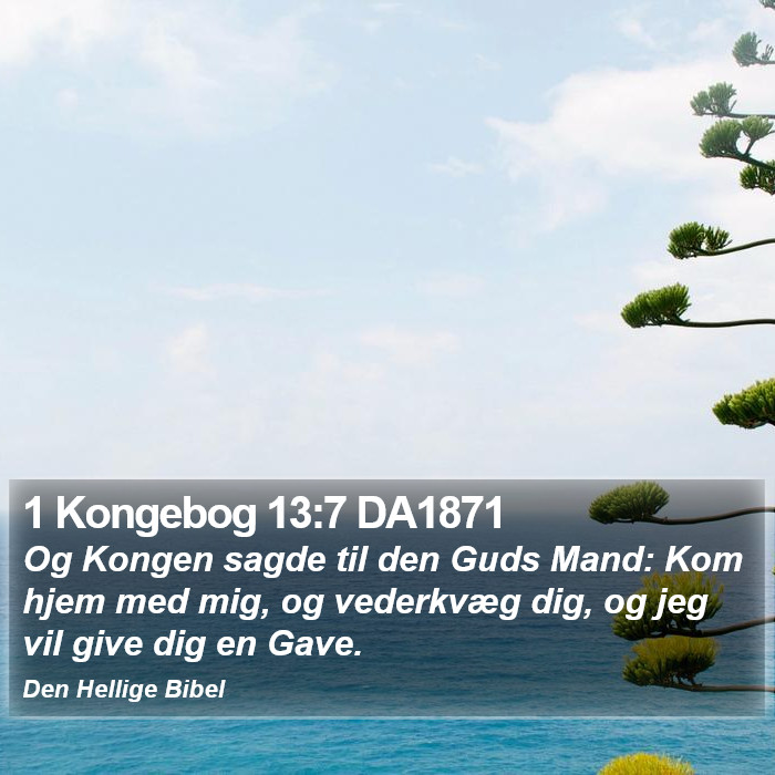 1 Kongebog 13:7 DA1871 Bible Study