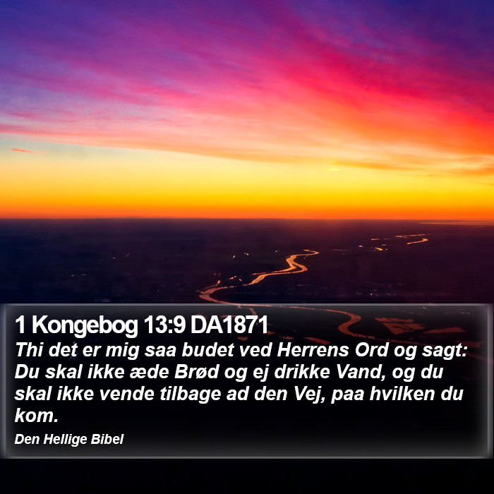 1 Kongebog 13:9 DA1871 Bible Study