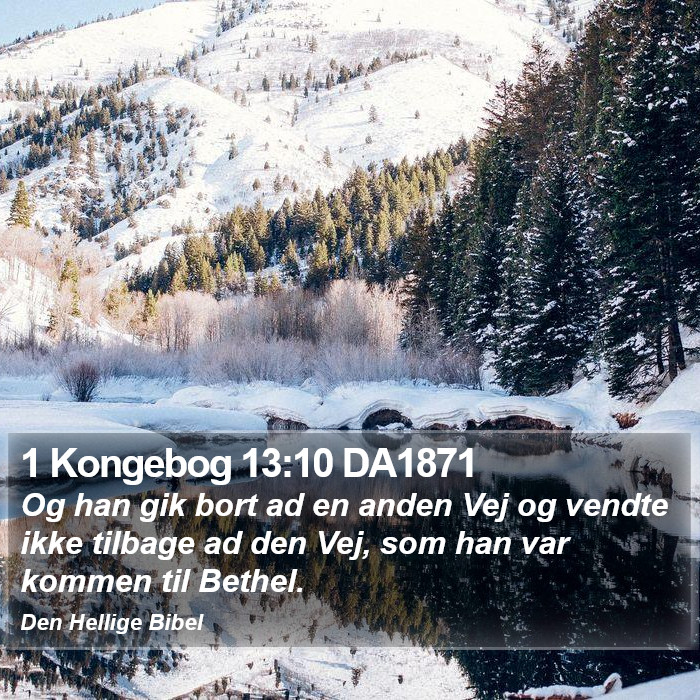 1 Kongebog 13:10 DA1871 Bible Study