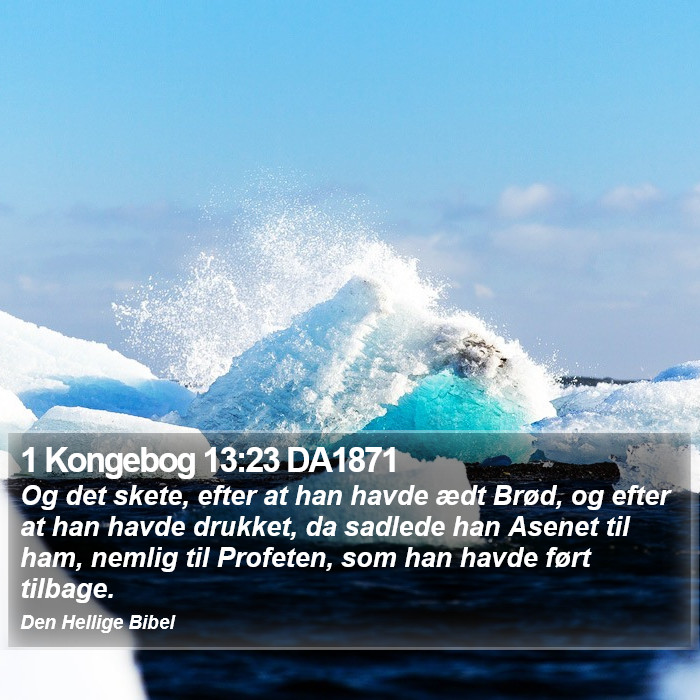 1 Kongebog 13:23 DA1871 Bible Study