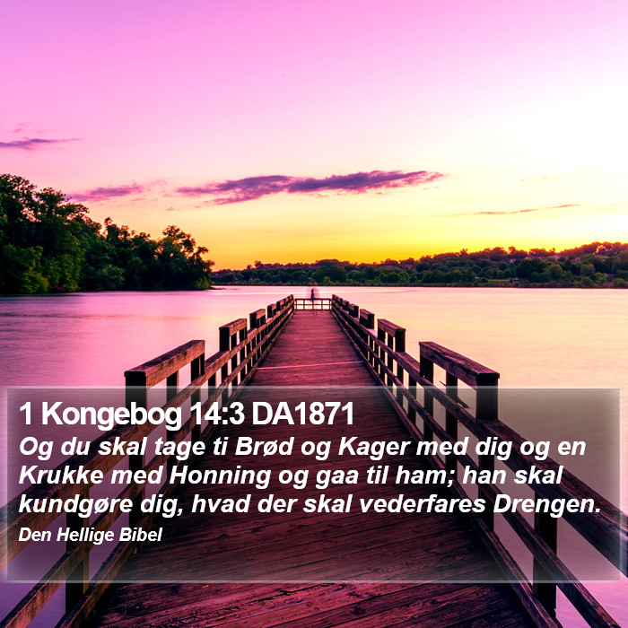 1 Kongebog 14:3 DA1871 Bible Study