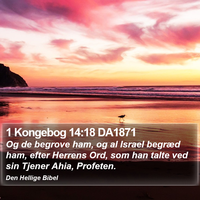 1 Kongebog 14:18 DA1871 Bible Study