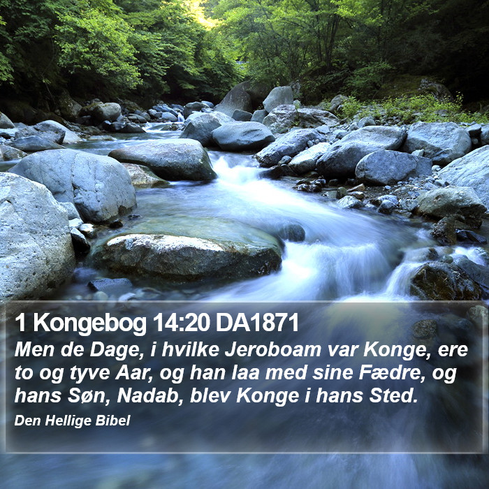 1 Kongebog 14:20 DA1871 Bible Study