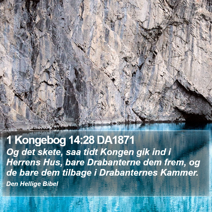 1 Kongebog 14:28 DA1871 Bible Study