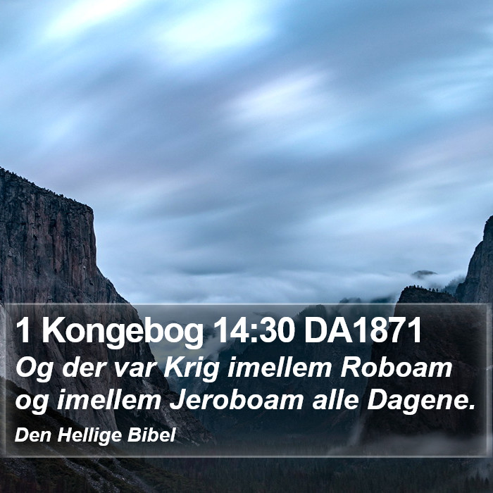 1 Kongebog 14:30 DA1871 Bible Study