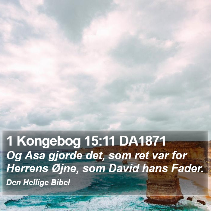 1 Kongebog 15:11 DA1871 Bible Study