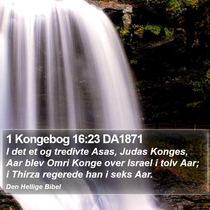 1 Kongebog 16:23 DA1871 Bible Study