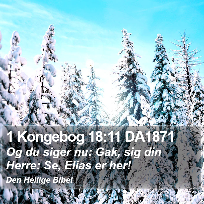 1 Kongebog 18:11 DA1871 Bible Study