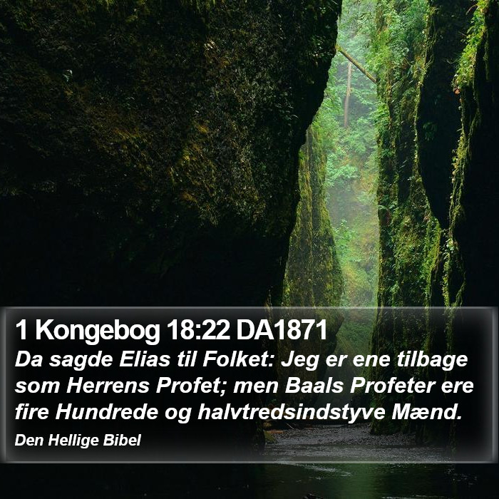 1 Kongebog 18:22 DA1871 Bible Study