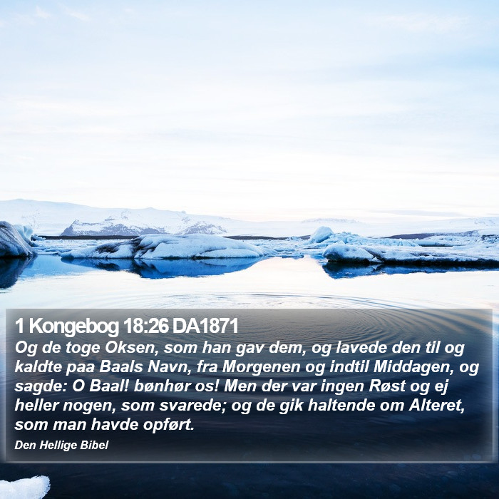 1 Kongebog 18:26 DA1871 Bible Study
