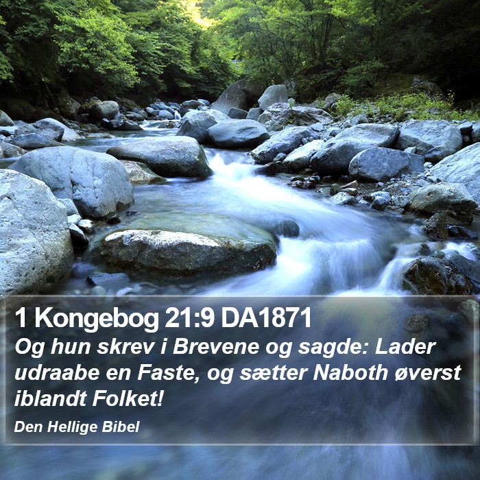 1 Kongebog 21:9 DA1871 Bible Study