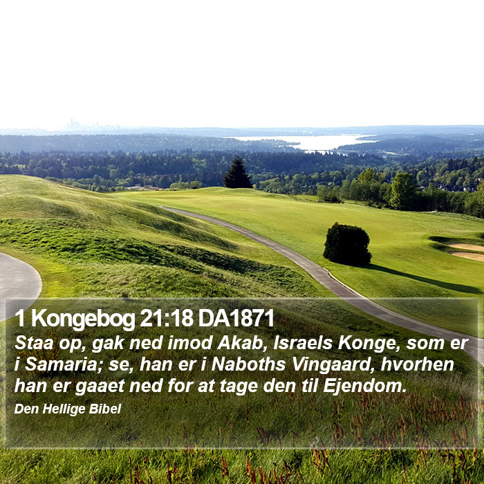 1 Kongebog 21:18 DA1871 Bible Study