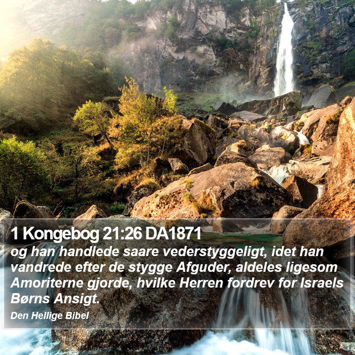 1 Kongebog 21:26 DA1871 Bible Study