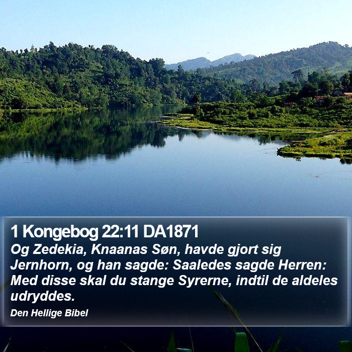 1 Kongebog 22:11 DA1871 Bible Study