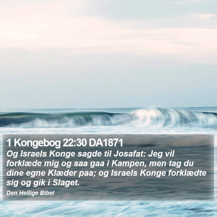 1 Kongebog 22:30 DA1871 Bible Study