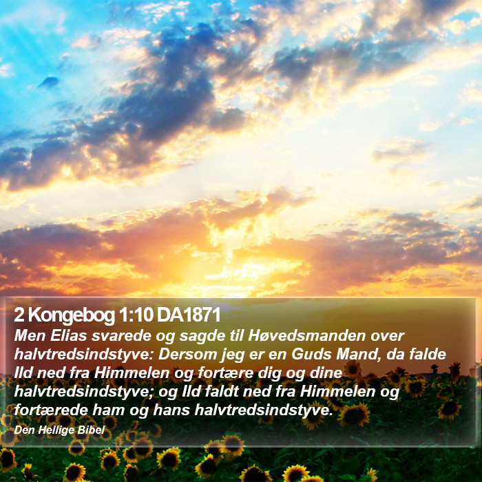 2 Kongebog 1:10 DA1871 Bible Study