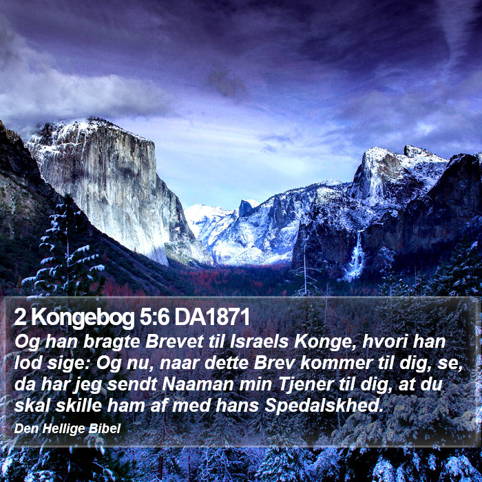 2 Kongebog 5:6 DA1871 Bible Study